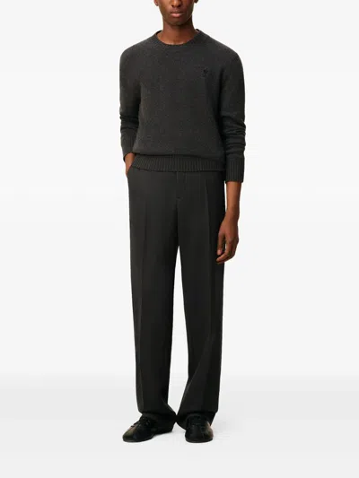 Ami Alexandre Mattiussi Ami Paris Trousers Wide Clothing In Black