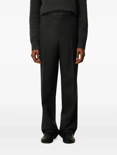 Ami Alexandre Mattiussi Ami Paris Trousers Wide Clothing In Black
