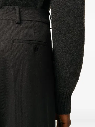 Ami Alexandre Mattiussi Ami Paris Trousers Wide Clothing In Black