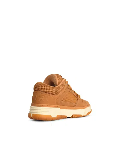 Amiri Wheat Leather Blend Sneakers In Brown