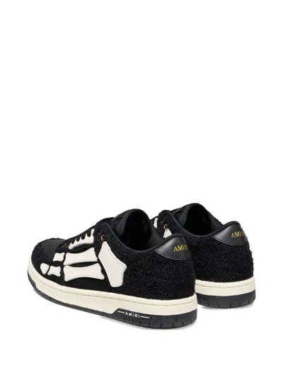 Amiri Low-top Sneakers With Textured Panels In Black
