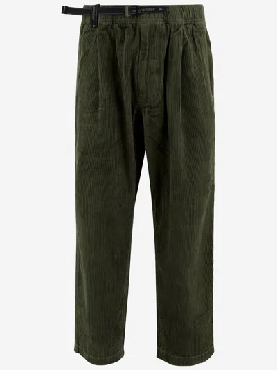 And Wander Ribbed Belted Pants In Green