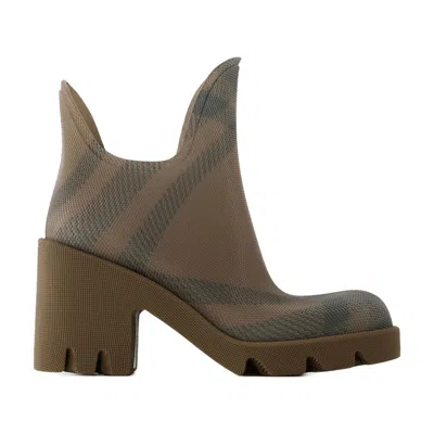 Burberry Ankle Boots Marsh  Synthetic Nude In Brown