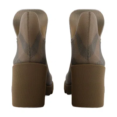 Burberry Ankle Boots Marsh  Synthetic Nude In Brown