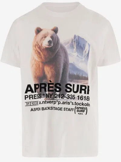 Après Surf White Round Neck Printed T-shirt In White
