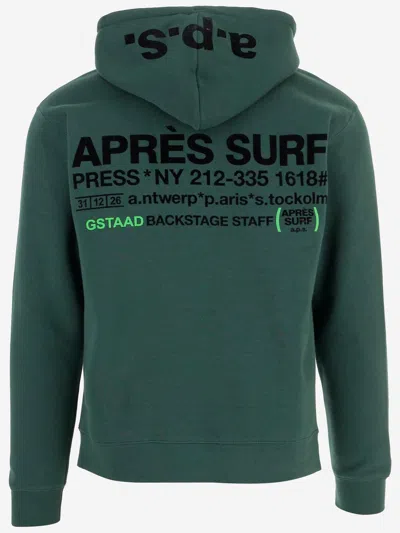 Après Surf Cotton Sweatshirt With Logo In Green