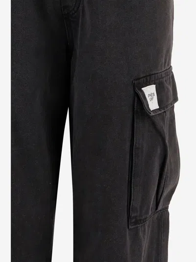 Après Surf Elasticated Cargo Jeans In Black