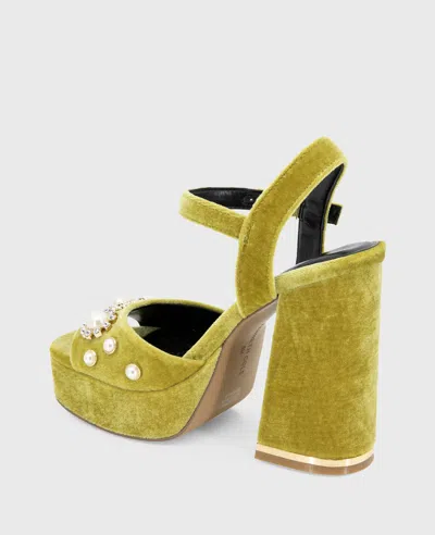 Kenneth Cole Dolly Charms Velvet Platform Sandal In Multi