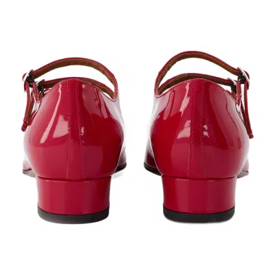 Carel Ariana Babies In Red Patent Leather In Red