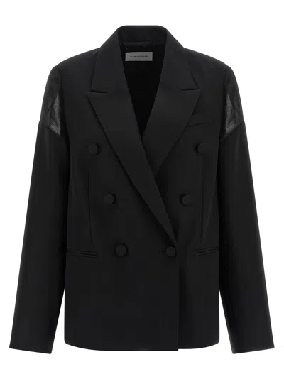 Armarium Sveva Double-breasted Blazer In Black
