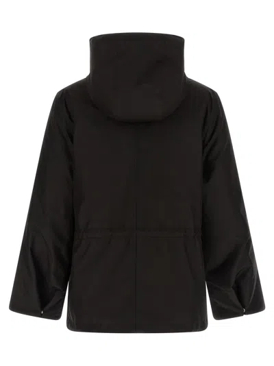 Yves Salomon Technical Black 2-in-1 Parka With Removable Mink Fur Lining In Black
