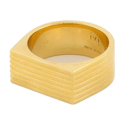 Ivi Ridged Ring In Gold