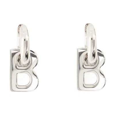 Balenciaga B Chain Xs Earp Earring In Metallic