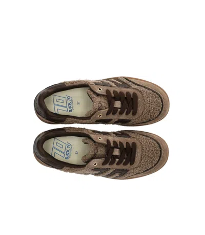 Back70 Teddy Taupe Sneaker In Brown