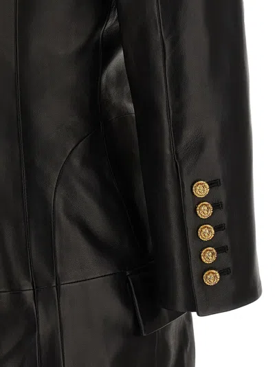 Balmain Tailored Double-breasted Blazer Style Dress In Black