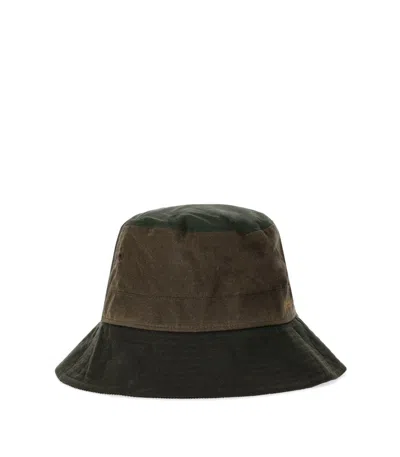 Barbour Brackley Wax Hat Accessories In Green