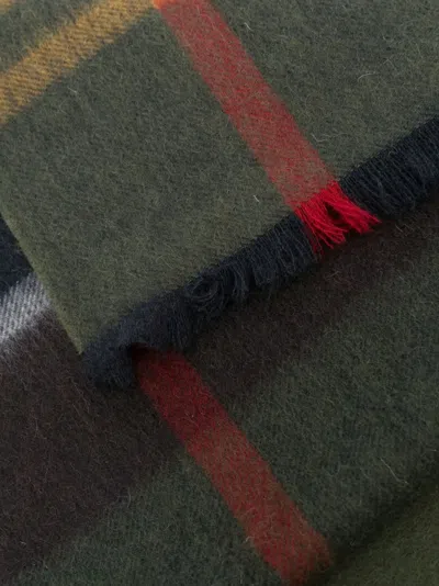 Barbour Rosefield Tartan Scarf Accessories In Green