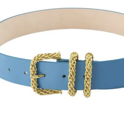 By Far Buckle Belt In Blue