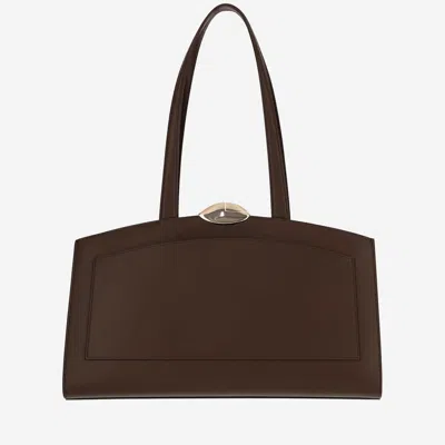 Benedetta Bruzziches Borsa Shopping Serena In Pelle Marrone  Donna In Brown