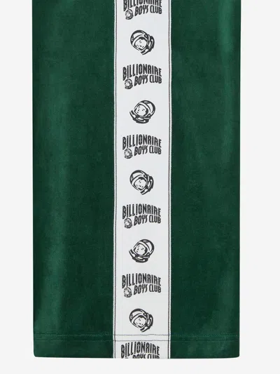 Billionaire Cotton Blend Trousers With Side Strips In Green