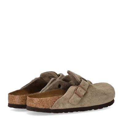 Birkenstock Boston Soft Footbed Taupe Clog In Brown