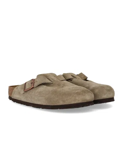 Birkenstock Boston Soft Footbed Taupe Unisex Clog In Multi