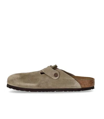 Birkenstock Boston Soft Footbed Taupe Unisex Clog In Multi