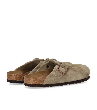 Birkenstock Boston Soft Footbed Taupe Unisex Clog In Multi