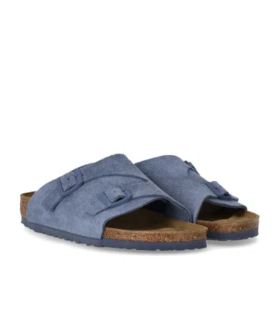 Birkenstock Zürich Elemental Blue Slide In Multi
