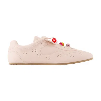 Cecilie Bahnsen Blaise Sneakers  Leather Pink In Pink