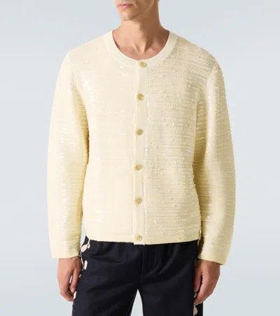 SEQUIN SPOTLIGHT缀饰羊毛开衫