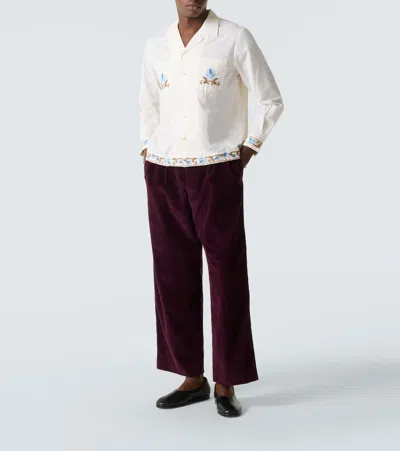 Bode Mcnab Corduroy Wide-leg Pants In Multi