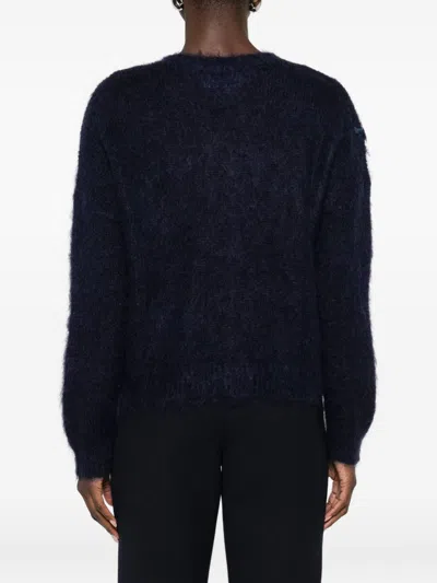 Blugirl Classic Knit Sweater With Round Neckline In Black