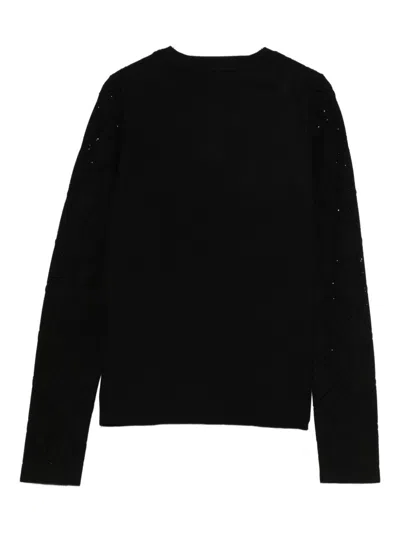 Blugirl Classic Black Sweater In Black