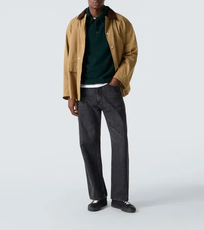 A.presse Cashmere Polo Sweater In Green