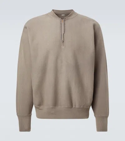 VINTAGE棉质针织半拉链运动衫