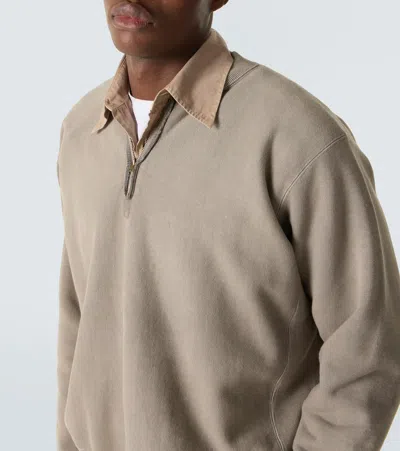 VINTAGE棉质针织半拉链运动衫