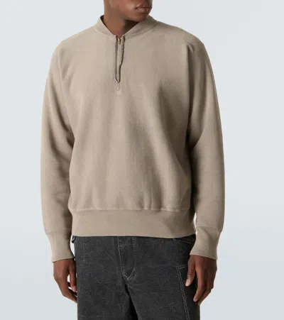 VINTAGE棉质针织半拉链运动衫