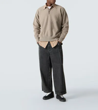 VINTAGE棉质针织半拉链运动衫