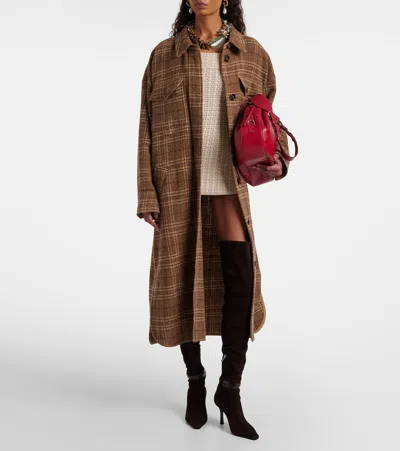 Jimmy Choo Camie 85 Suede Over-the-knee Boots In Brown