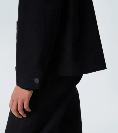 The Row Kian Blazer With Collared Design And Pockets In Black
