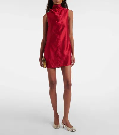 Jimmy Choo Pixie 50 Metallic-effect Mules In White