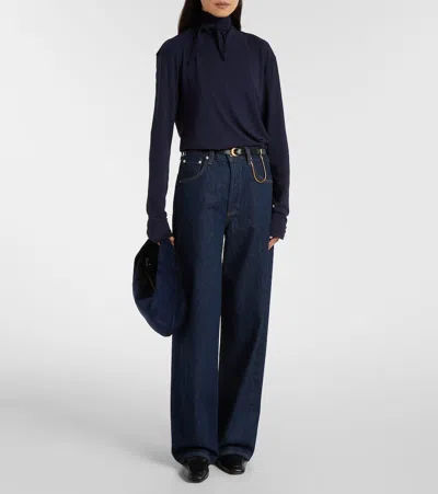 Citizen Of Humanity Ayla High-rise Wide-leg Jeans In Blue