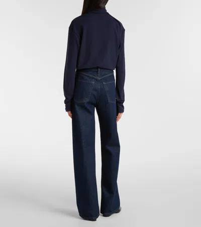 Citizen Of Humanity Ayla High-rise Wide-leg Jeans In Blue