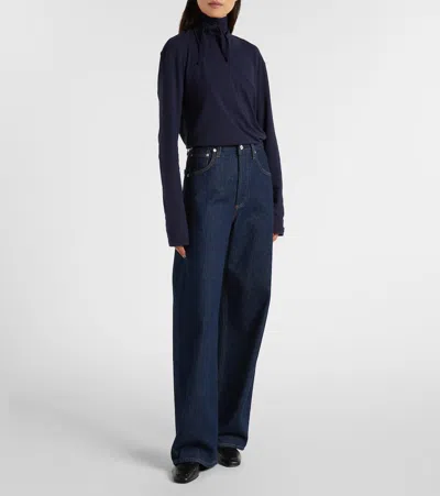 Citizen Of Humanity Ayla High-rise Wide-leg Jeans In Blue