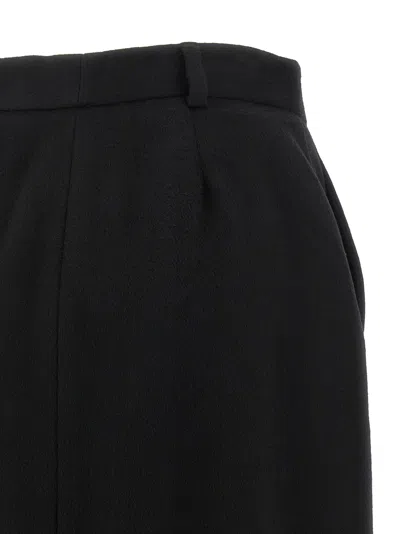 Brioni Violante Slit Detailed Midi Skirt In Black