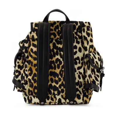 Ganni Women Animalier Print Nano Backpack In Animal Print