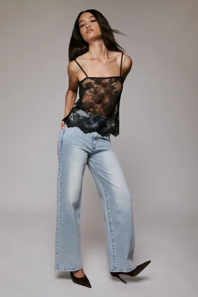 Bardot Hildie Sheer Lace Cami In Black