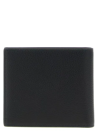 Burberry Black Leather Card Holder In Black