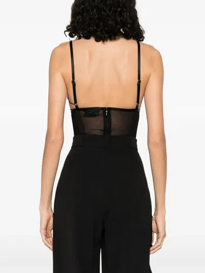Nissa Evening Bodysuit In Black